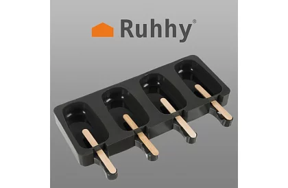 Formă din silicon pentru înghețate + 50 de bețe