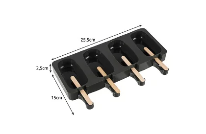 Formă din silicon pentru înghețate + 50 de bețe