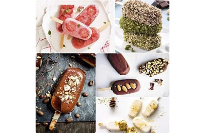 Formă din silicon pentru înghețate + 50 de bețe