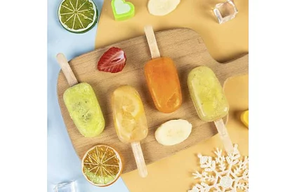 Formă din silicon pentru înghețate + 50 de bețe