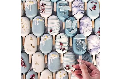 Formă din silicon pentru înghețate + 50 de bețe