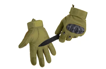 Mănuși tactice cu touchscreen - mărimea L - khaki