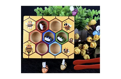 Prinde albinuta – joc educativ din lemn