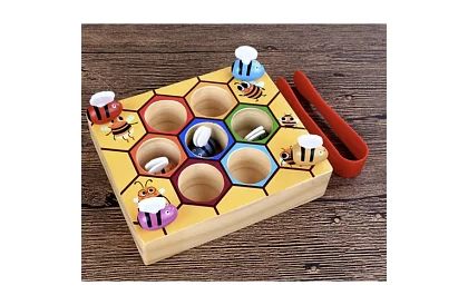 Prinde albinuta – joc educativ din lemn
