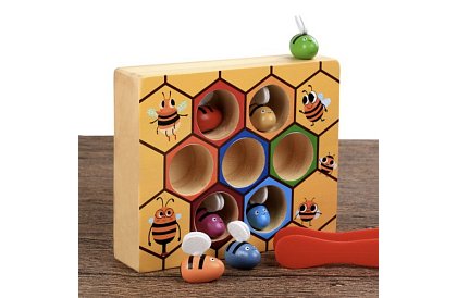 Prinde albinuta – joc educativ din lemn