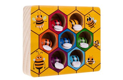 Prinde albinuta – joc educativ din lemn