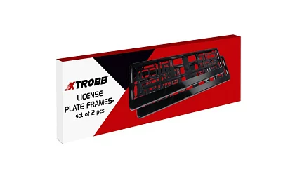 Cadru sub numărul de înmatriculare – negru – 2 bucăți