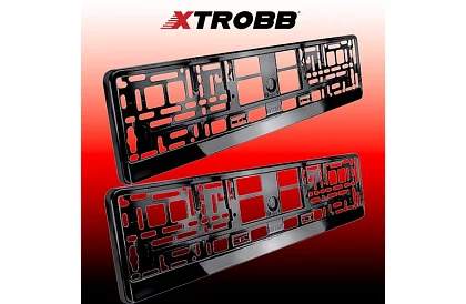 Cadru sub numărul de înmatriculare – negru – 2 bucăți