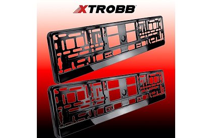 Cadru sub numărul de înmatriculare – negru – 2 bucăți