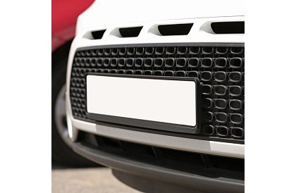 Cadru sub numărul de înmatriculare – negru – 2 bucăți