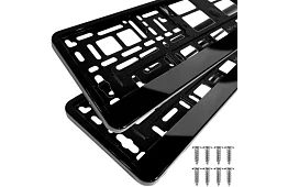 Cadru sub numărul de înmatriculare – negru – 2 bucăți