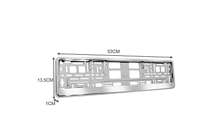 Cadru sub numărul de înmatriculare – argintiu – 2 bucăți
