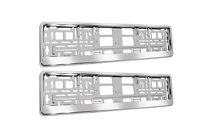 Cadru sub numărul de înmatriculare – argintiu – 2 bucăți