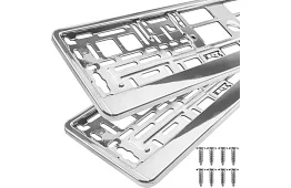 Cadru sub numărul de înmatriculare – argintiu – 2 bucăți