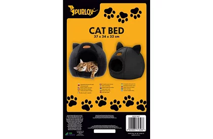 Pătuț din pluș cu urechi - colibă