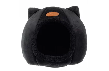 Pătuț din pluș cu urechi - colibă