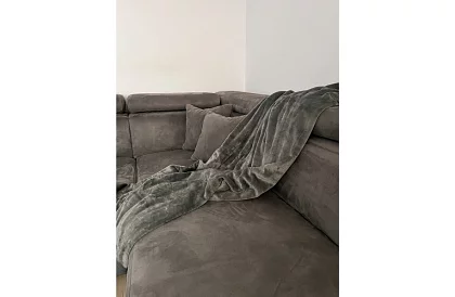 Pătură moale, caldă și groasă 200x160 cm - gri