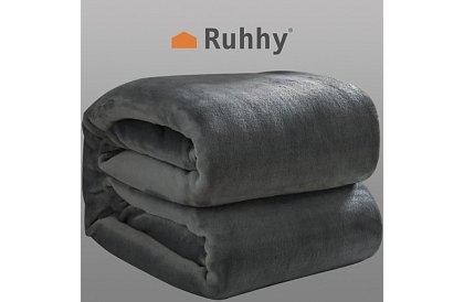 Pătură moale, caldă și groasă 200x160 cm - gri