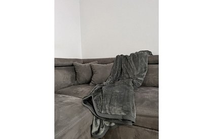 Pătură moale, caldă și groasă 200x160 cm - gri