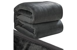 Pătură moale, caldă și groasă 200x160 cm - gri