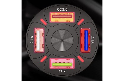 4x încărcător USB pentru bricheta mașinii + cablu