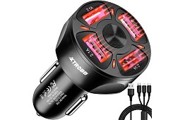 4x încărcător USB pentru bricheta mașinii + cablu