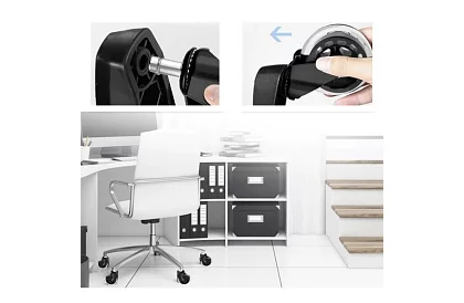 Roți de rezervă din cauciuc pentru scaune – set de 5 bucăți