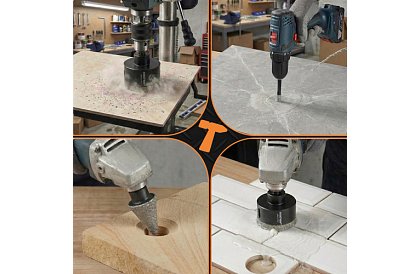 Burghiu de găurit cu diamant M14 - 6–68 mm - 13 bucăți în set