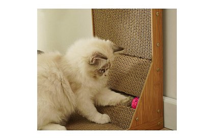 Stâlp de zgâriere pentru pisici cu jucărie - DUO