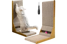 Stâlp de zgâriere pentru pisici cu jucărie - DUO