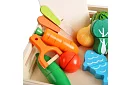 Jucărie din lemn – tăierea legumelor cu accesorii - 34 de piese