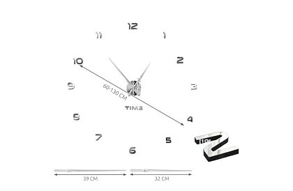 Ceasuri de perete – diametru 60–130 cm