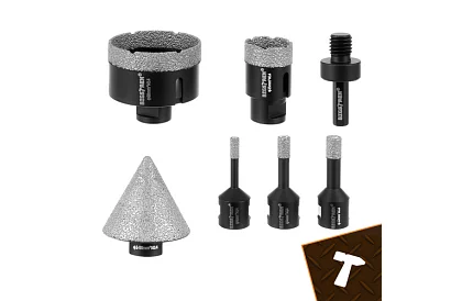 Burghiu de găurire cu diamant M14 - 6–68 mm – set de 7 bucăți