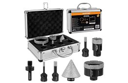 Burghiu de găurire cu diamant M14 - 6–68 mm – set de 7 bucăți