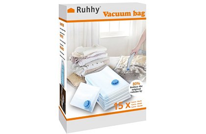 Set de pungi vacuum - 3 dimensiuni - 15 bucăți