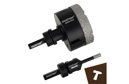 Burghiu de găurit cu diamant M14 6–68 mm - set de 7 piese + adaptor