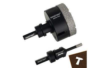 Burghiu de găurit cu diamant M14 6–68 mm - set de 7 piese + adaptor