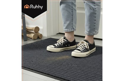 Covoare – negru -  58,6 x 88,2 cm