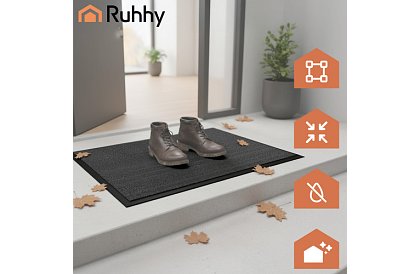 Covoare – negru -  58,6 x 88,2 cm