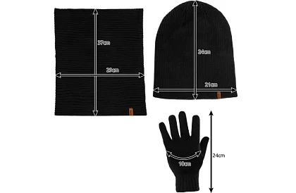 Setul de iarnă Trizand – pălărie + fular + mănuși