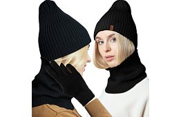 Setul de iarnă Trizand – pălărie + fular + mănuși