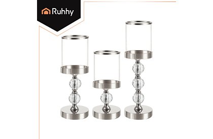 Set de 3 suporturi pentru lumânări – Glamour