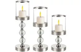 Set de 3 suporturi pentru lumânări – Glamour