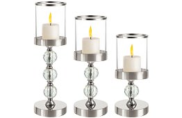 Set de 3 suporturi pentru lumânări – Glamour