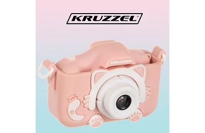 Cameră digitală pentru copii cu card de 32GB - rozie