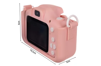 Cameră digitală pentru copii cu card de 32GB - rozie