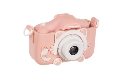 Cameră digitală pentru copii cu card de 32GB - rozie