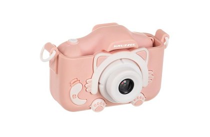 Cameră digitală pentru copii cu card de 32GB - rozie