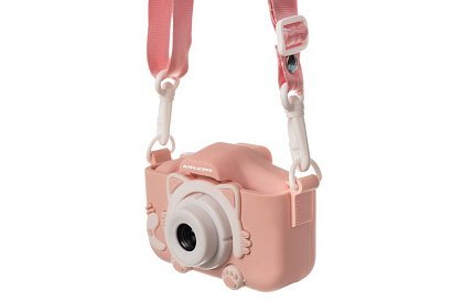 Cameră digitală pentru copii cu card de 32GB - rozie