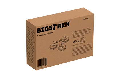 Suport cu vacuum triplu 3×120 mm – ridicare sigură de până la 150 kg